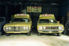 1972 Ford ZF Fairlane 500 and 1976 Chrysler VK Valiant Ranger ambulances